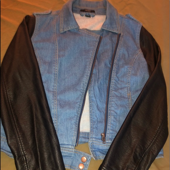 Forever 21 Jackets & Blazers - Denim and Faux leather jacket